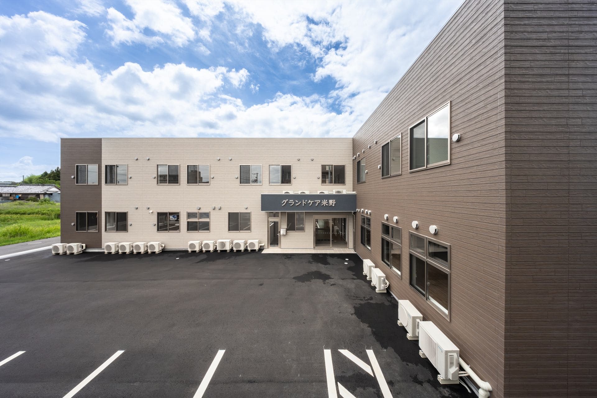 グランドケア米野 外観 ─ 岐阜県羽島郡笠松町米野・サービス付き高齢者向け住宅(2026年9月開業)